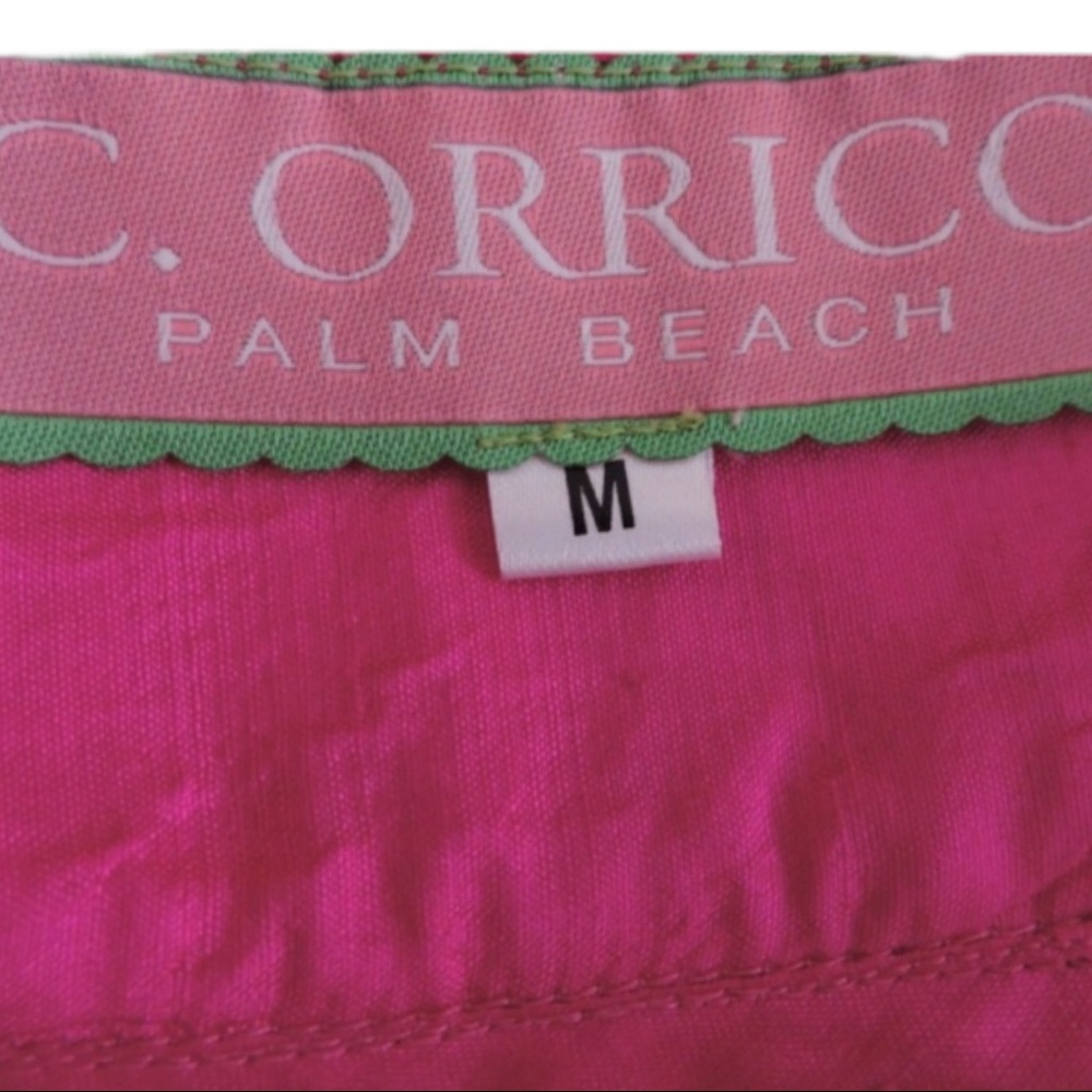 C. Orrico Palm Beach Silk Blouse Medium - Picture 4 of 4